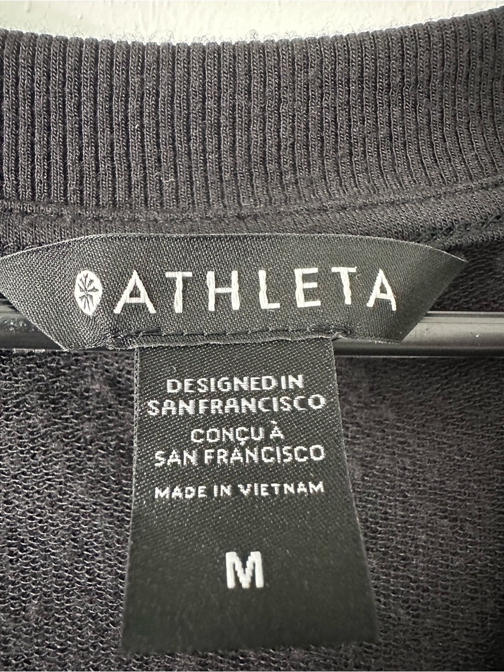 Athleta Black V-Neck Short Sleeve Tee - Picture 2 of 10